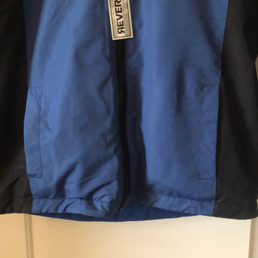 NWT Size 14-16 Boys' Rothschild Navy Blue Yellow Reversible Fall Winter Coat - Picture 3 of 12